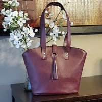 Bernice Satchel in Faux Fabulous Leather Digital PDF Sewing Pattern