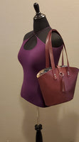 Bernice Satchel in Faux Fabulous Leather Digital PDF Sewing Pattern
