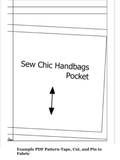 Bernice Satchel in Faux Fabulous Leather Digital PDF Sewing Pattern