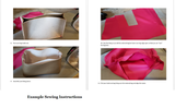 Golden Clutch Handbag Purse Digital PDF Pattern